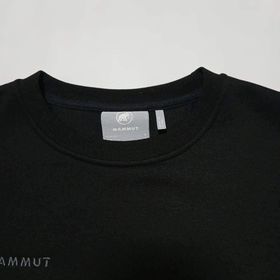 マムート　エッセンシャル　ミッドレイヤー　クルーネック　黒　裏起毛　M