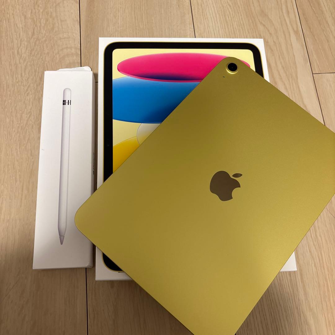 iPad (A16)yellow、Apple Pencil(第1世代)、おまけ付