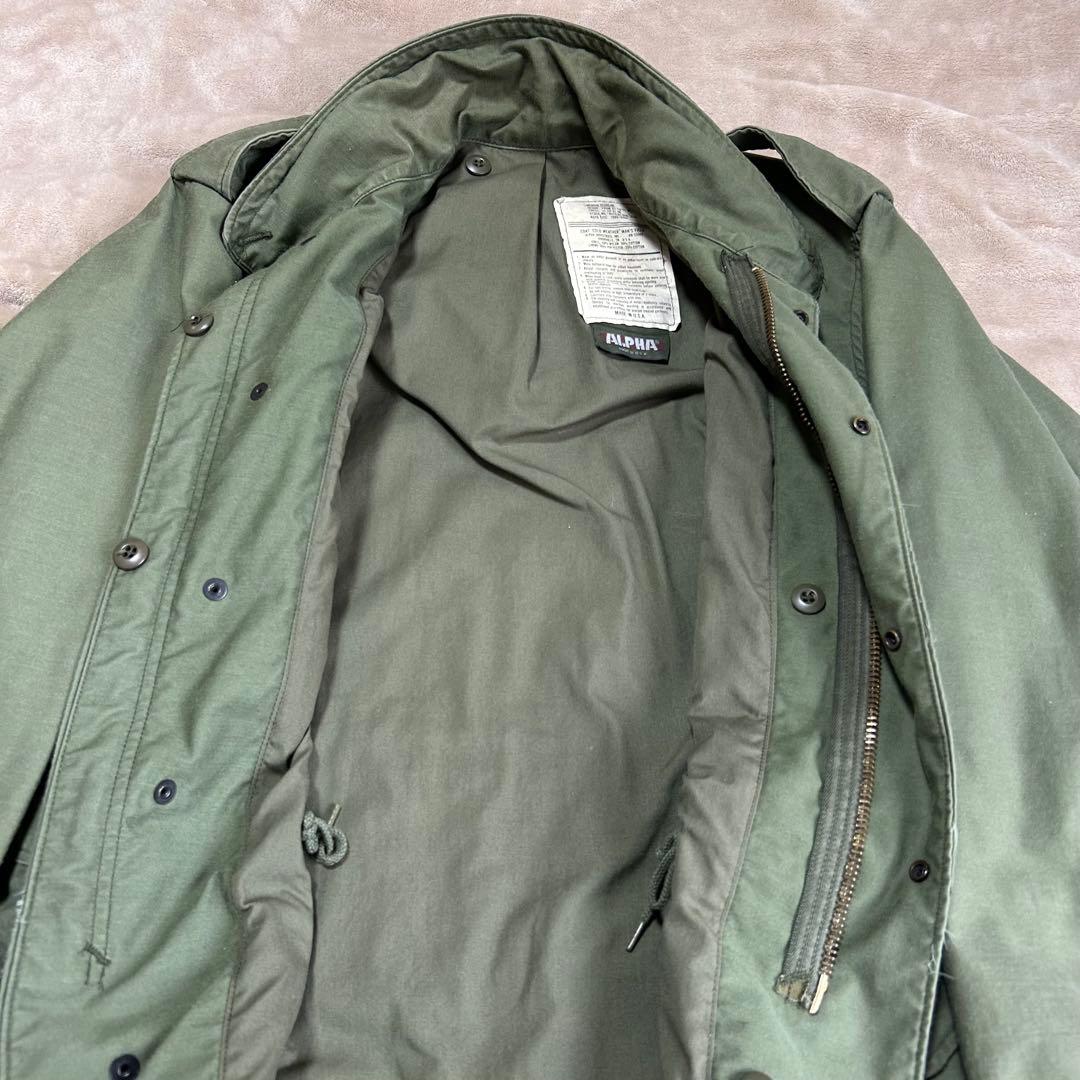 80s ALPHA M-65 フィールドジャケット USA製 旧タグ M-R