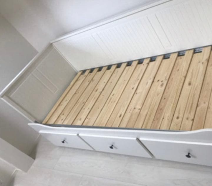 イケア IKEA ヘムネス hemnes ベッドフレーム　組立説明書つき