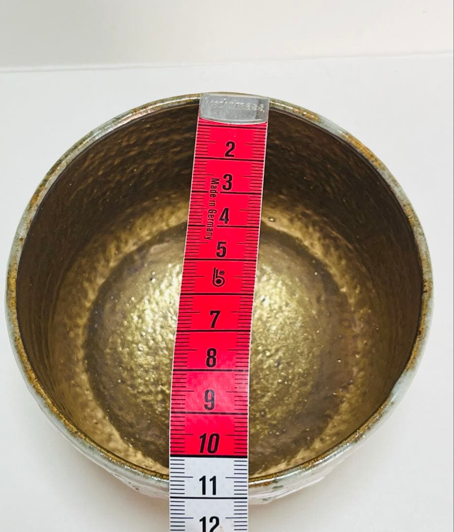 新品未使用　中村良二　抹茶茶碗　梅　 共箱つき