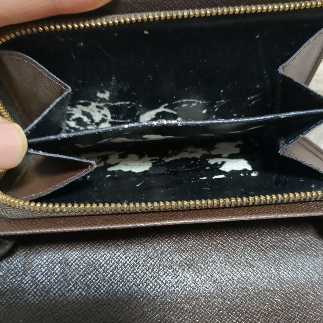 ダミエ　折り財布　外観美品　難あり