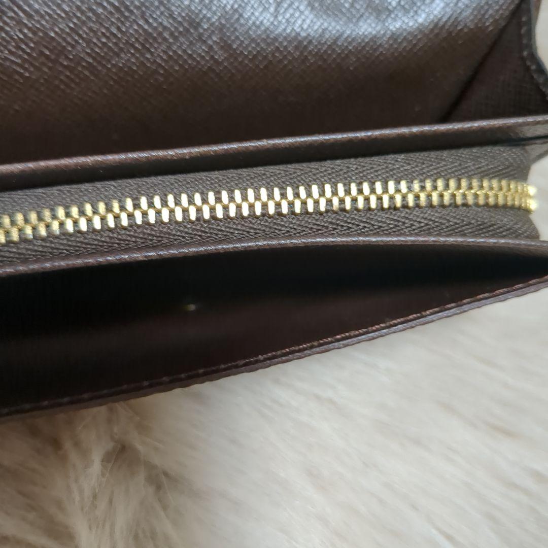 ダミエ　折り財布　外観美品　難あり