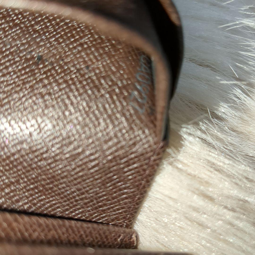 ダミエ　折り財布　外観美品　難あり