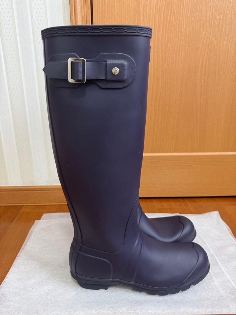 HUNTERオリジナルトールロングブーツUK6/US7M/8F/EU39ネイビー