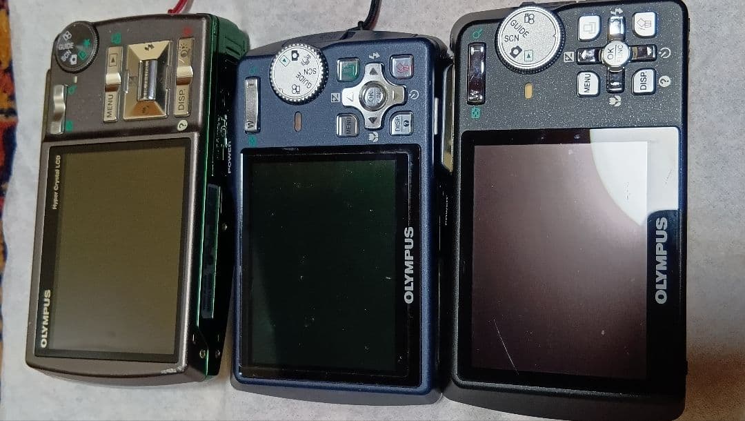 OLYMPUS μデジタルカメラ3台セートジャンク