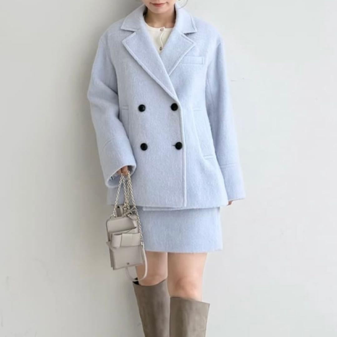 FRAY I.D オーバーサイズウールシャギージャコット 新品タグ付き 0サイズ