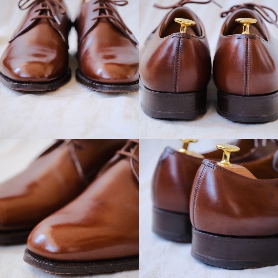 美品Church'sチャーチフロントプレーントゥダービーGerrard茶50H