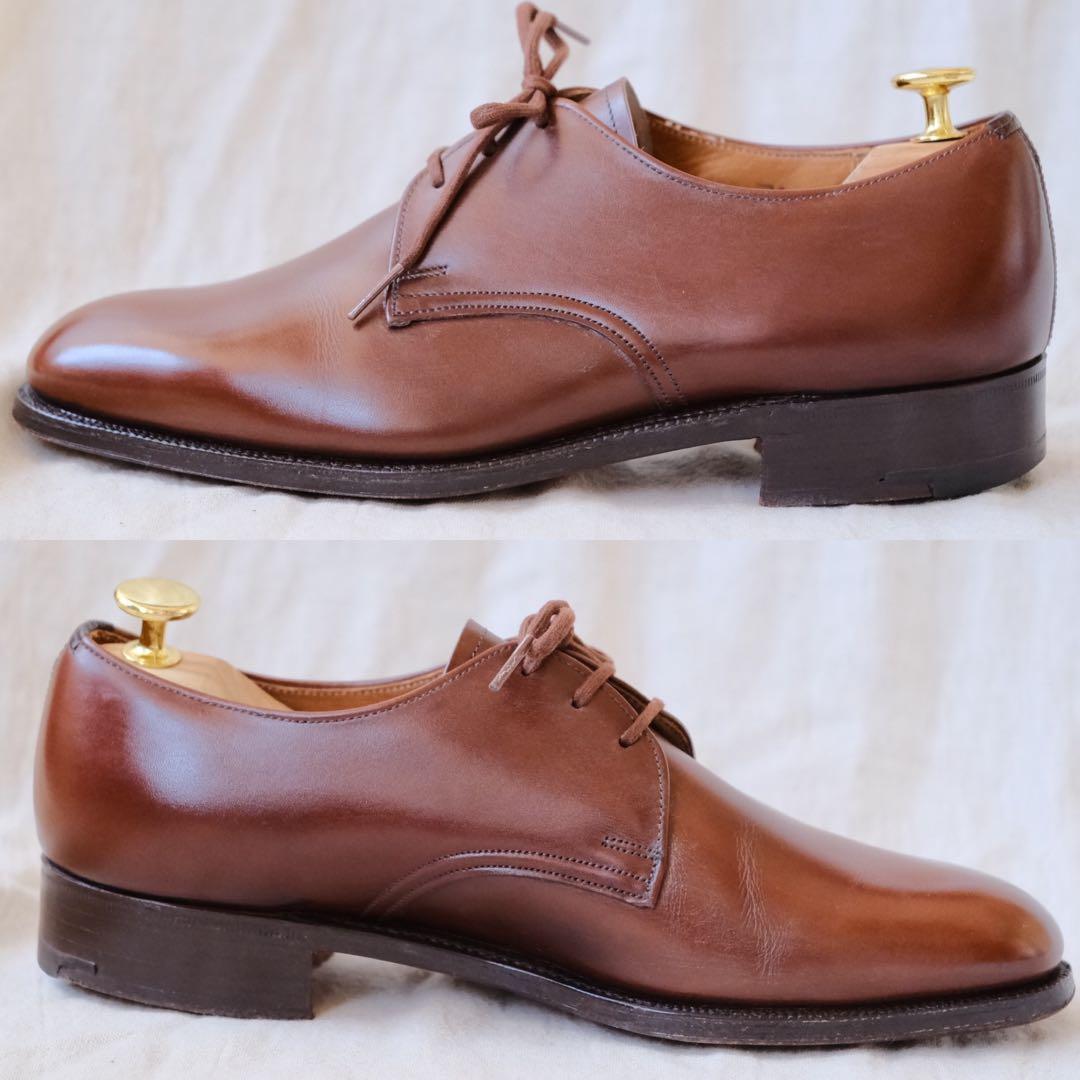 美品Church'sチャーチフロントプレーントゥダービーGerrard茶50H