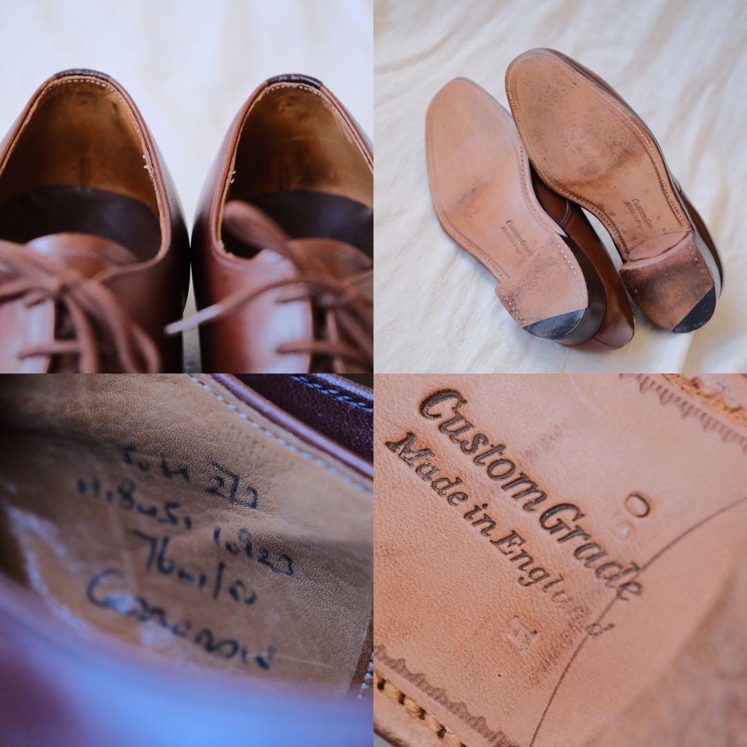 美品Church'sチャーチフロントプレーントゥダービーGerrard茶50H