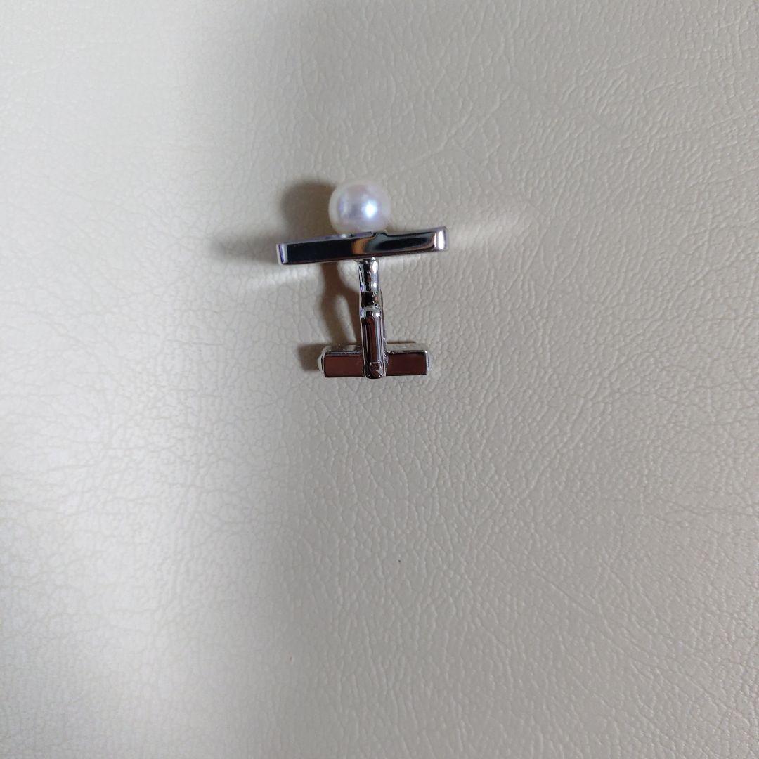 ROCCA パール付きネクタイピン、カフス