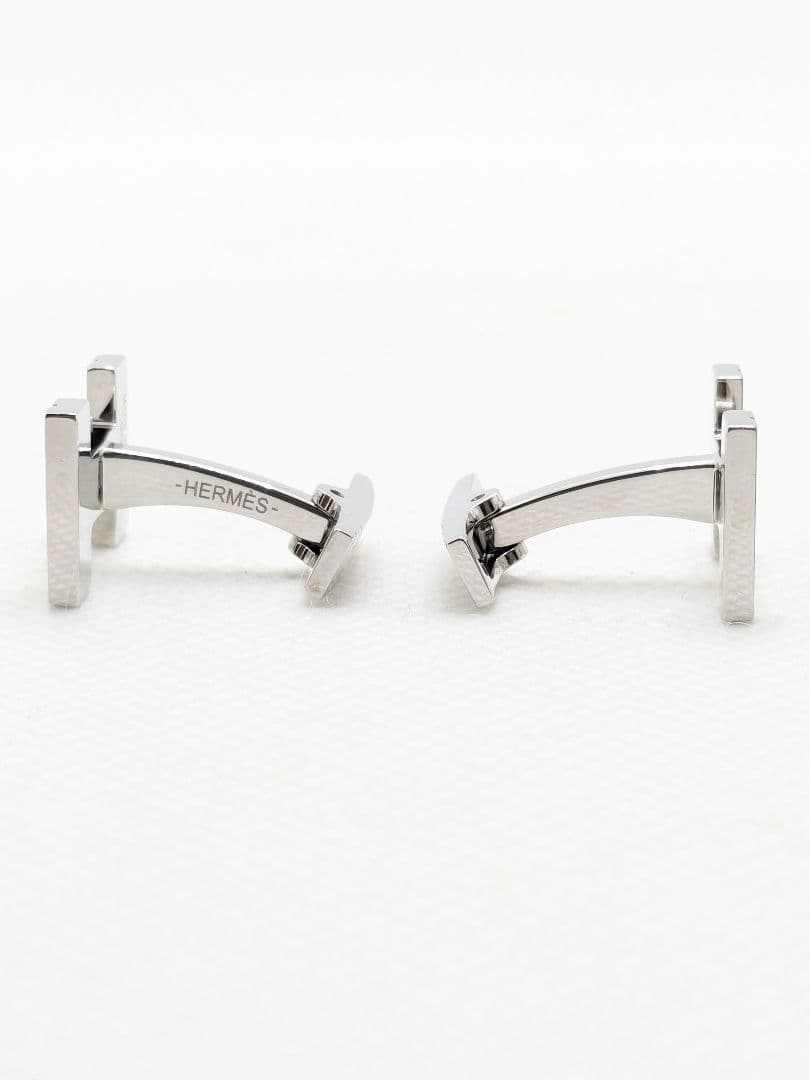 ✨極美品✨HERMESエルメス　Hモチーフ・オ・カレ ロゴカフス　シルバー