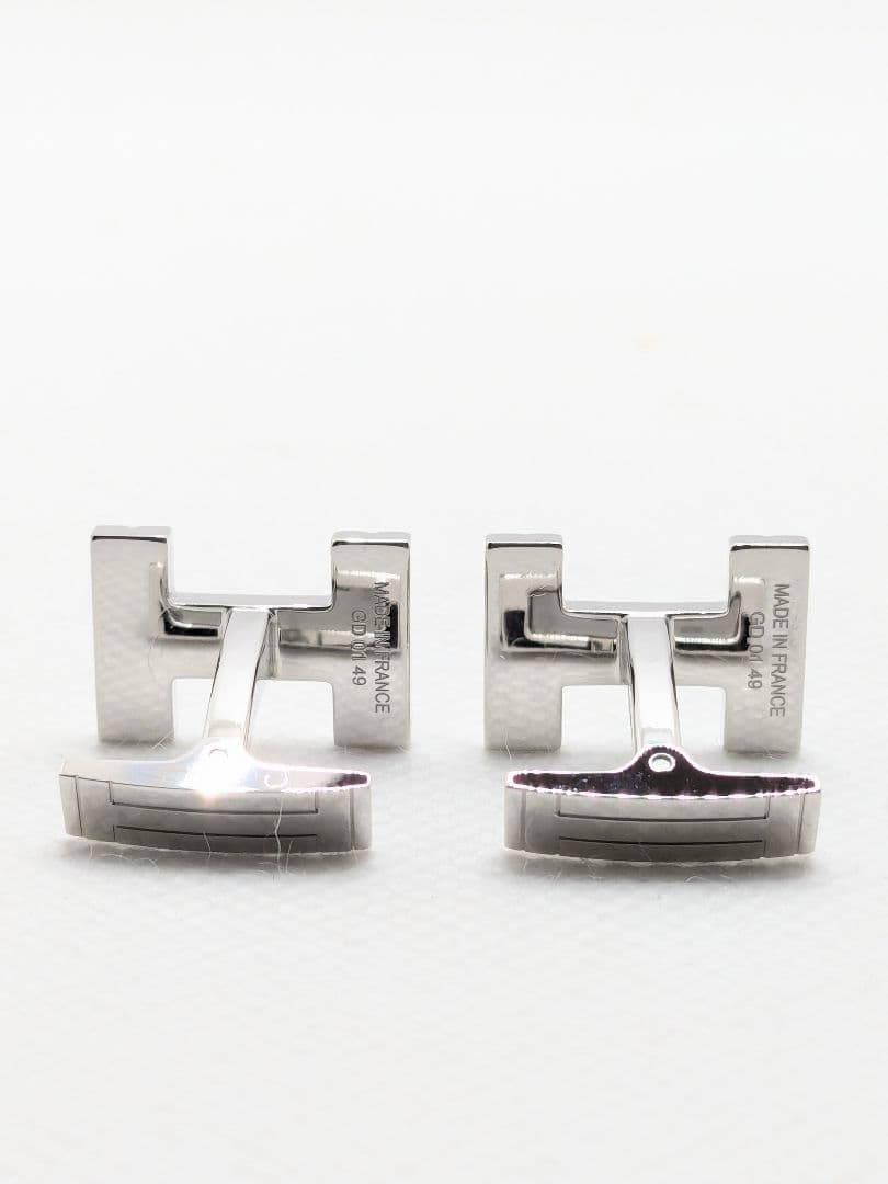 ✨極美品✨HERMESエルメス　Hモチーフ・オ・カレ ロゴカフス　シルバー
