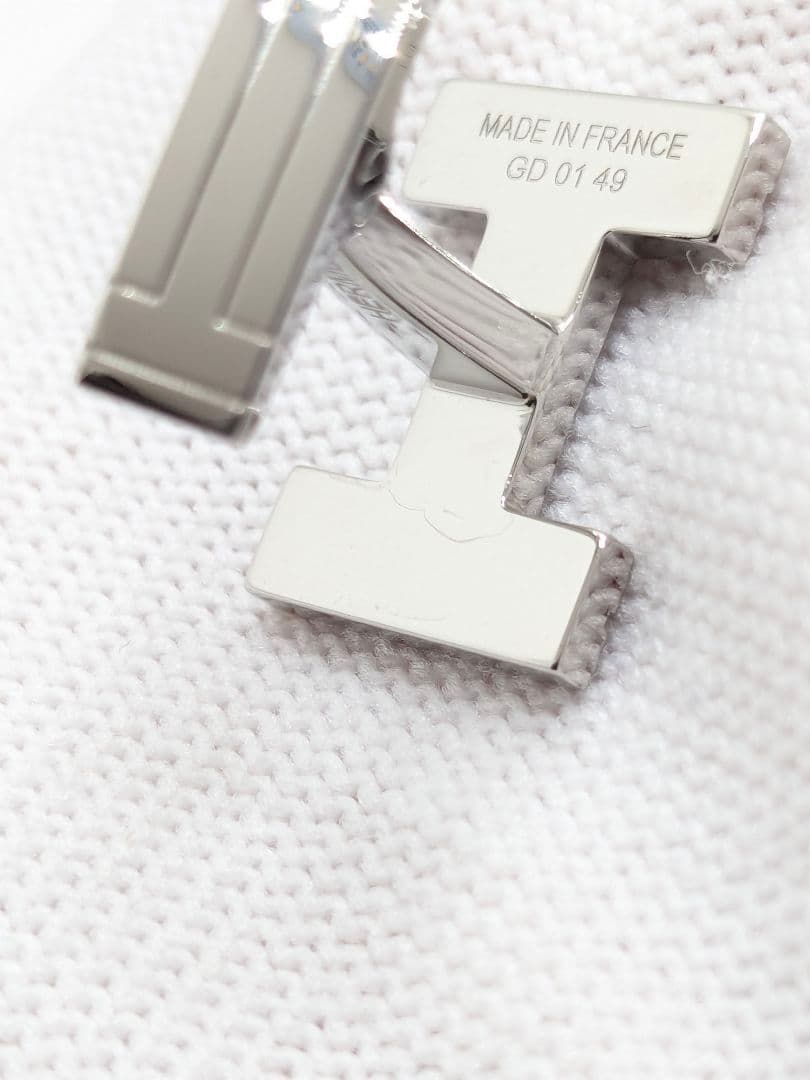 ✨極美品✨HERMESエルメス　Hモチーフ・オ・カレ ロゴカフス　シルバー