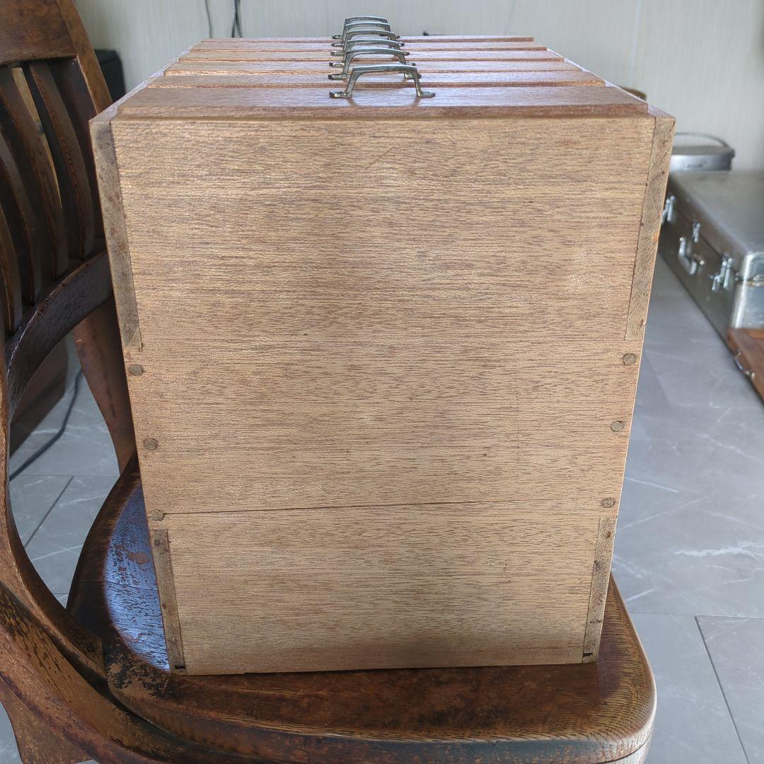 6段引き出し　ブロカント　アンティークレターケース　花台　飾り台