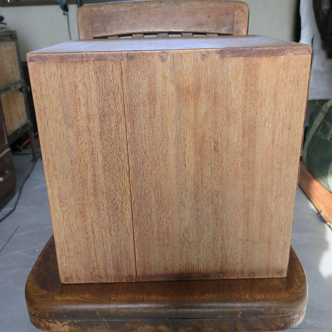 6段引き出し　ブロカント　アンティークレターケース　花台　飾り台