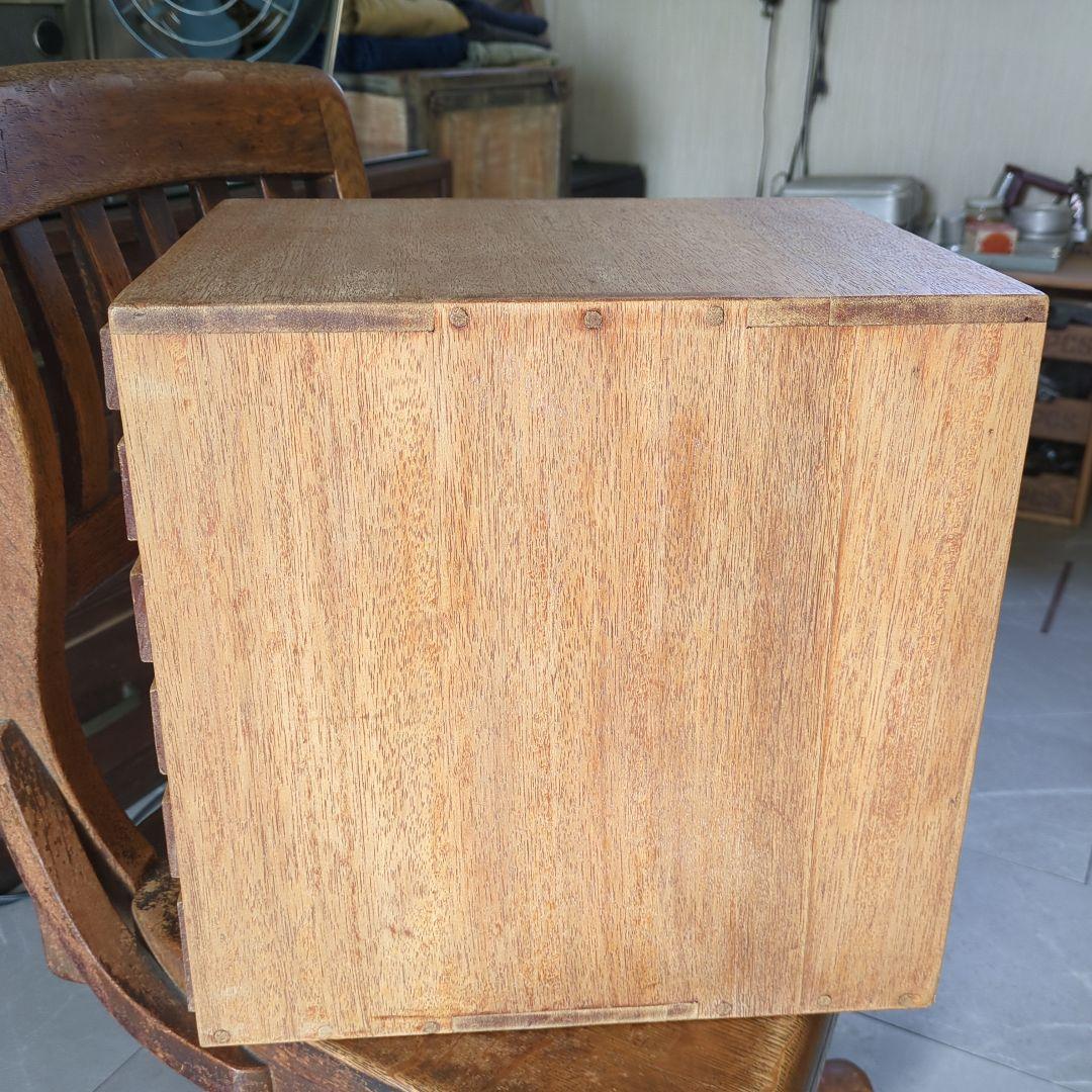 6段引き出し　ブロカント　アンティークレターケース　花台　飾り台