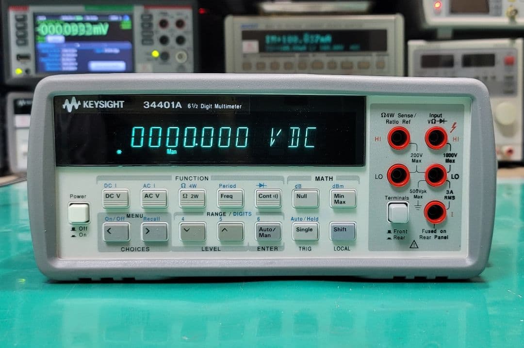 ②KEYSIGHT/HP 34401A 6.5桁 デジタルマルチメーター整備品