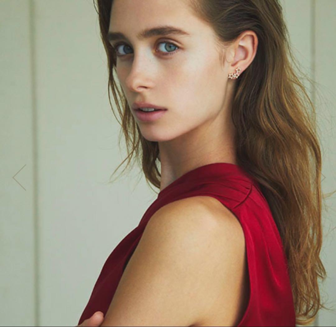 アーカー K18YG カシオペア トロワエトワール ピアス ダイヤモンド スター