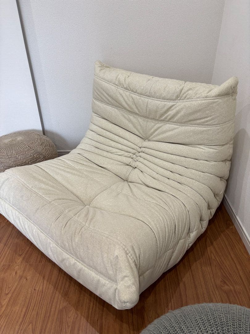 【10/8〜12迄値下げ】リーンロゼトーゴ1Pソファ50周年モデルアイボリー