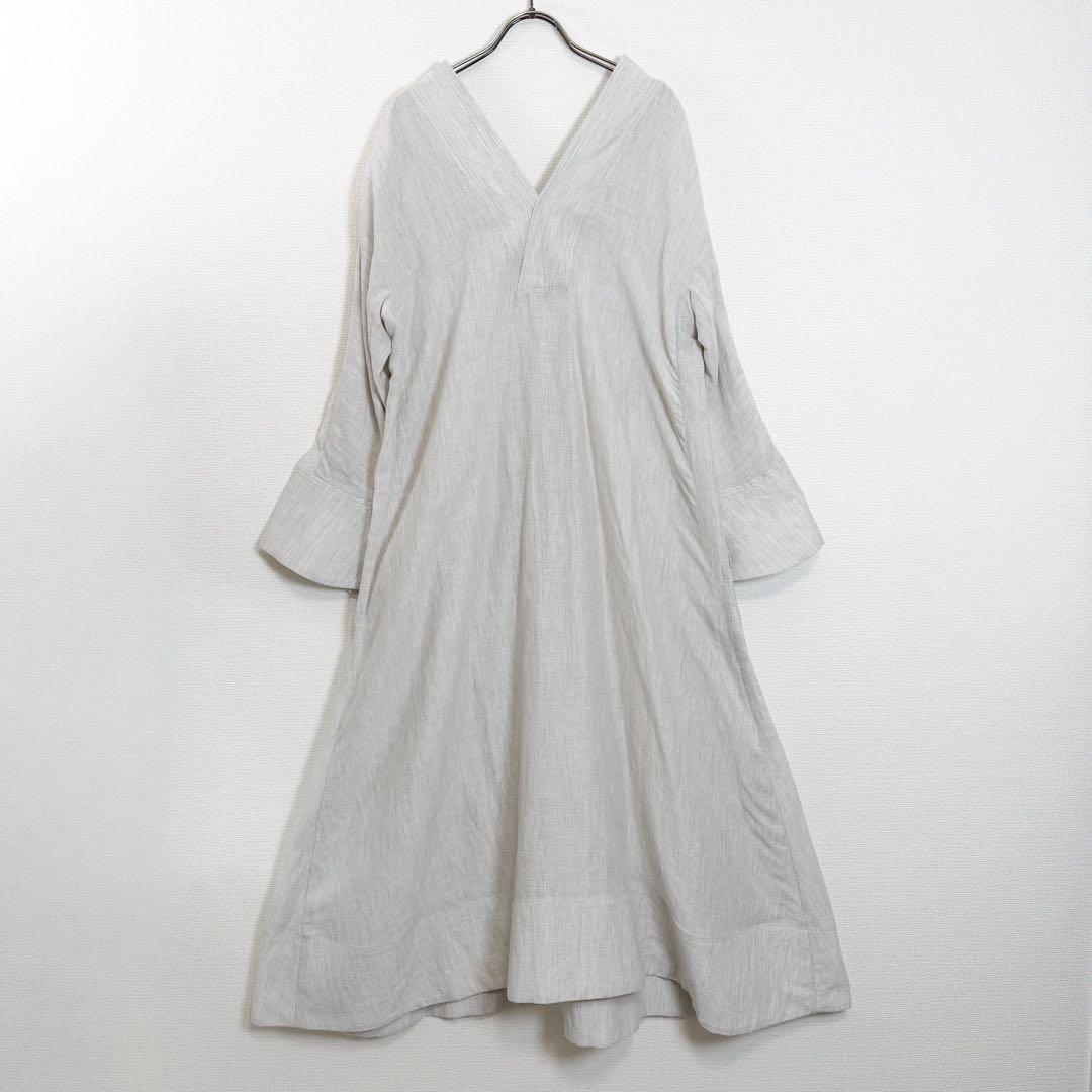 Chaos カオス アルパカリネンカフカワンピース ナチュラル