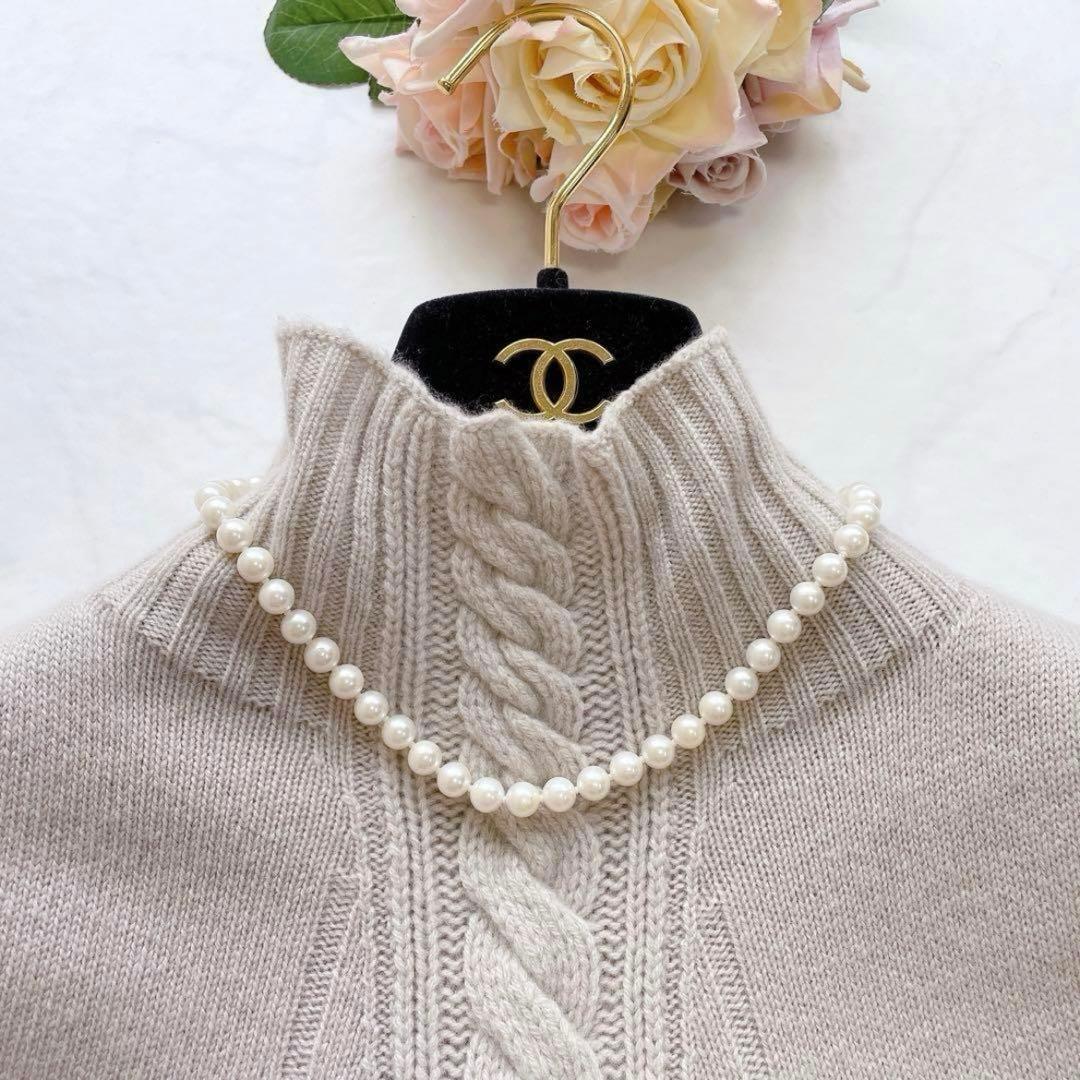 【美品】MAXMARA ベージュ ノースリーブ ロングニットワンピース❤︎