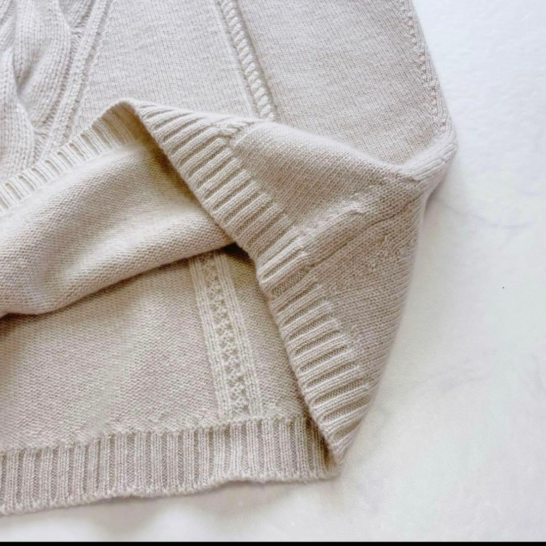 【美品】MAXMARA ベージュ ノースリーブ ロングニットワンピース❤︎