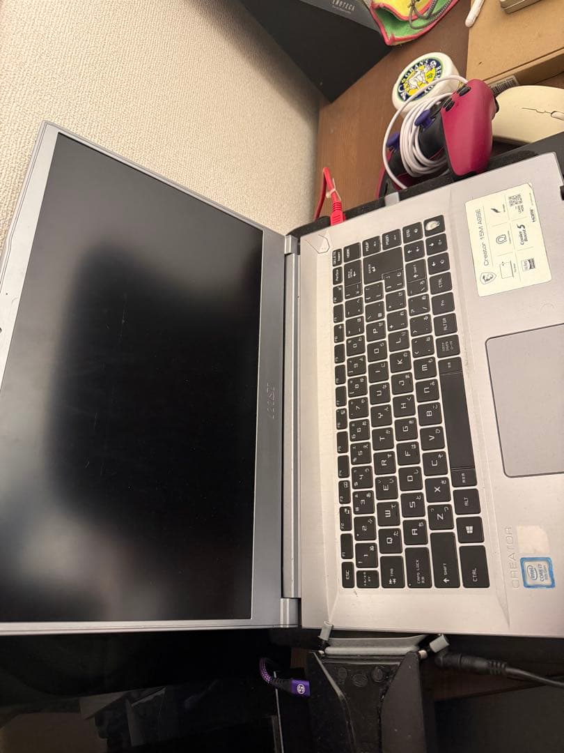 モニター不良 MSI Creator 15M A9SE ノートPC