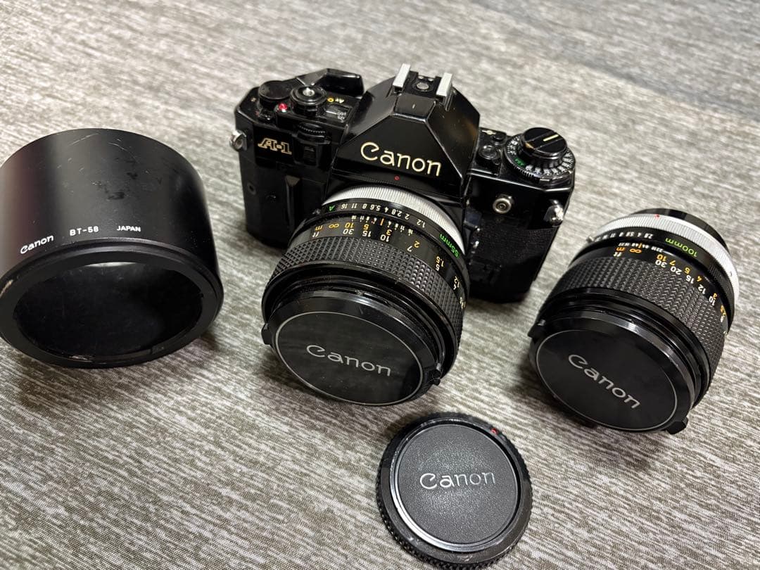 【値下げ】Canon A-1 フィルムカメラ オールドレンズ