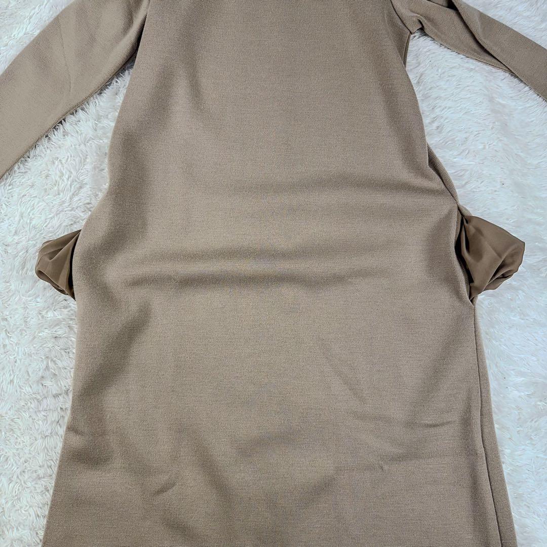 miminene 現行フォクシーロングニットワンピース38ベージュ長袖M