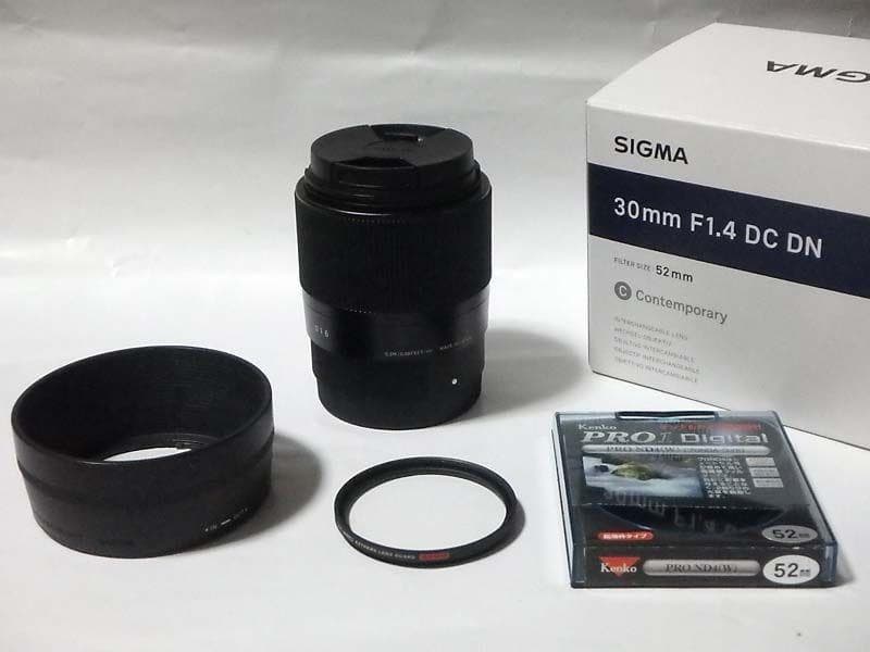 SIGMA 30mm F1.4 DC DN Eマウント 保護フィルター&ND4