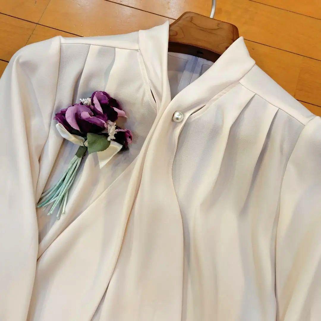 専用レリアン 近年モデル とろみパールボウタイブラウス 11L