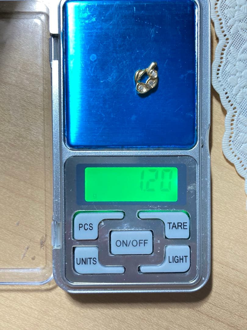 ジュエリーツツミK 18ダイヤ0.1ct刻印ペンダントです