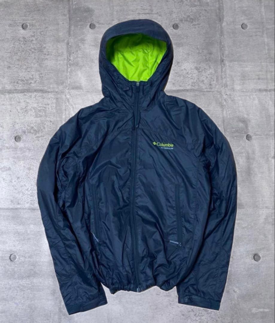 【激レア】00s 短丈 Columbia hooded puffer jkt