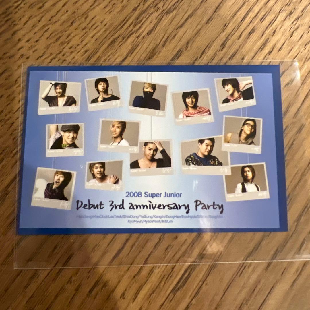 【貴重】superjunior 2008年 3周年 トレカ ウニョク