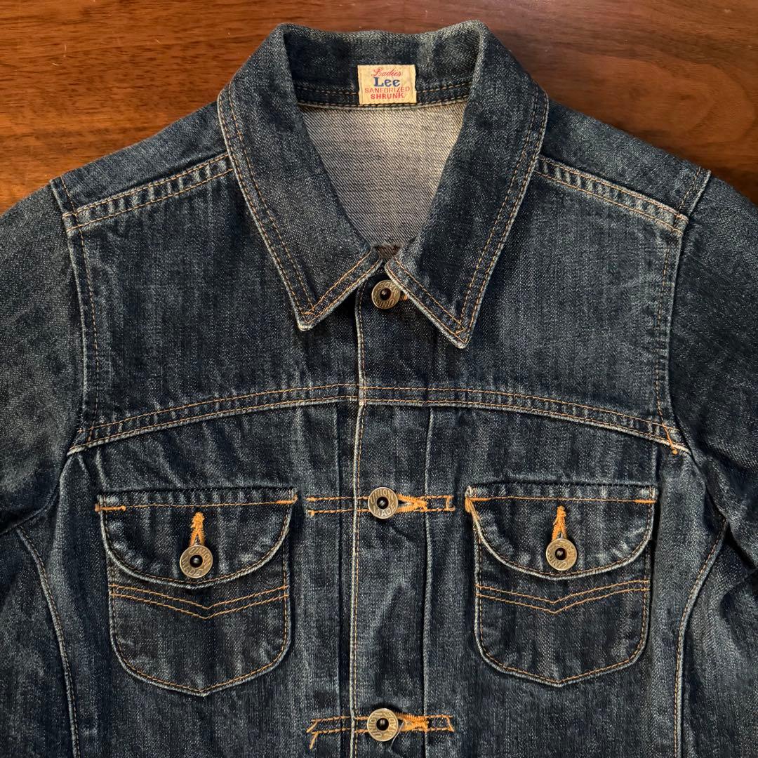 【濃紺】30s 復刻 Lee リー カウボーイ 白タグ デニムジャケット M