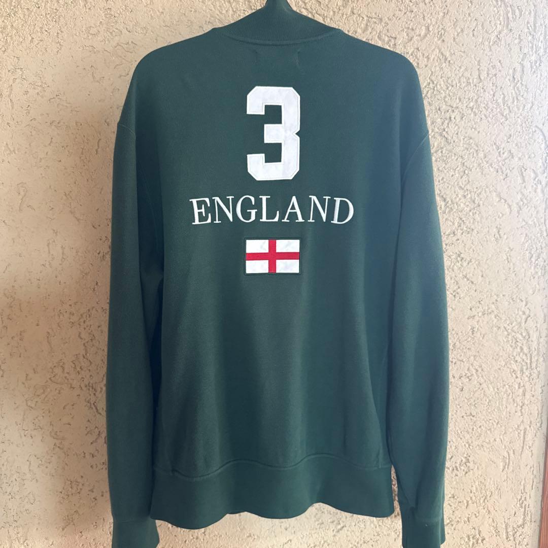 ポロバイラルフローレン ビッグポニー刺繍フルジップスウェット　グリーン LL