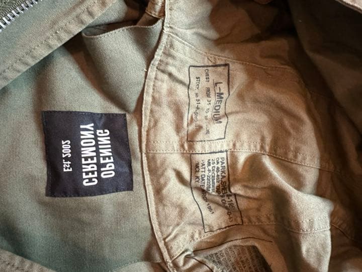 OPENINGCEREMONY モッズコート　カーキ