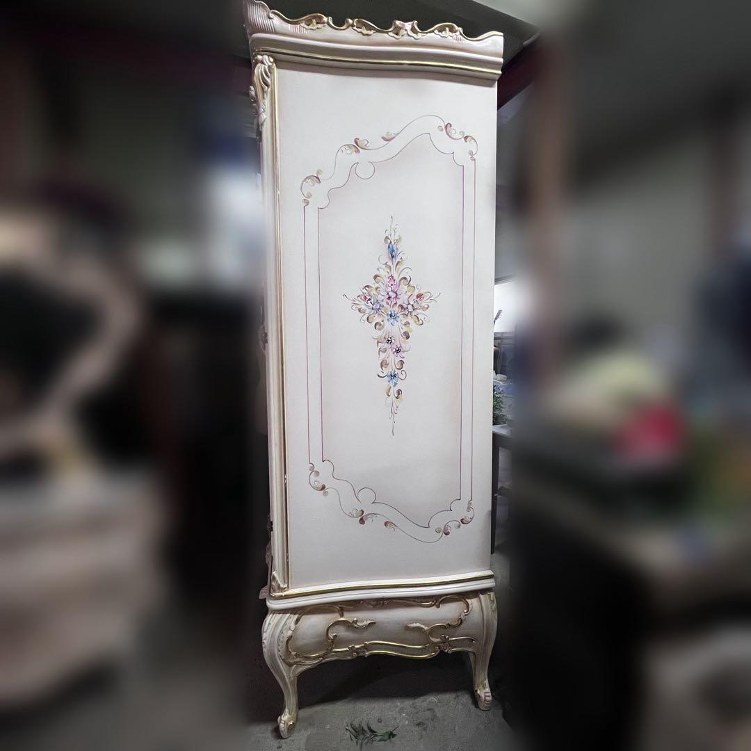 ロココ調 姫家具 アンティーク クローゼット ワードローブ 大型 猫脚