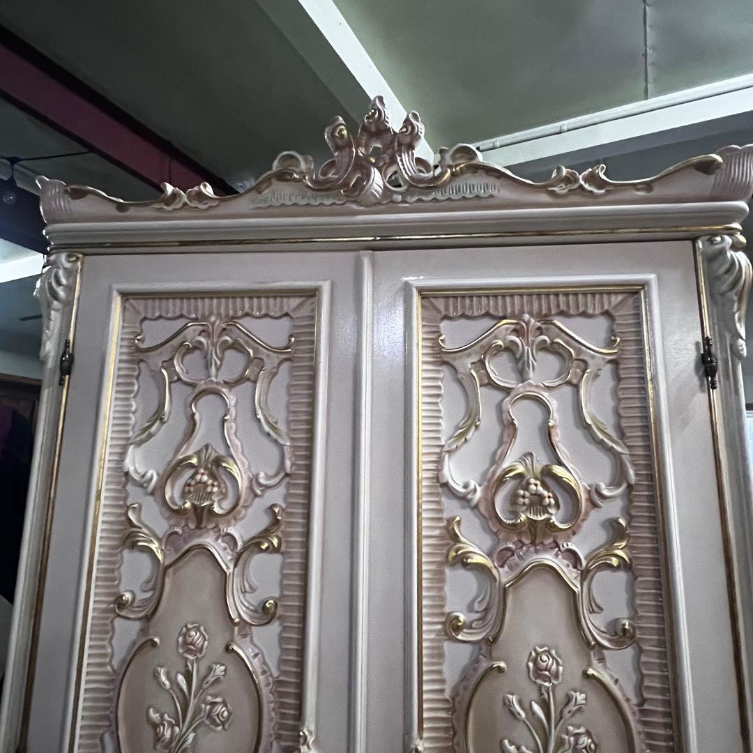 ロココ調 姫家具 アンティーク クローゼット ワードローブ 大型 猫脚