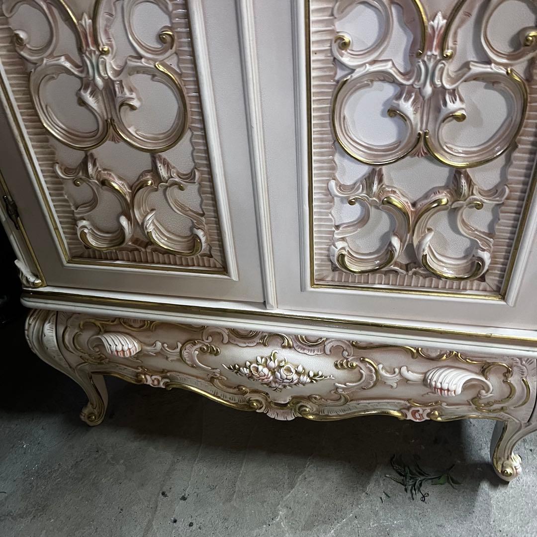 ロココ調 姫家具 アンティーク クローゼット ワードローブ 大型 猫脚