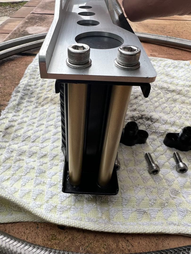 ゼファー400サイド廻しオイルクーラー　♯6