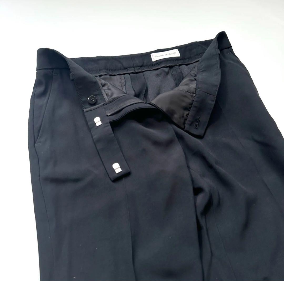 Alexander McQueen フレアスラックス ブラック