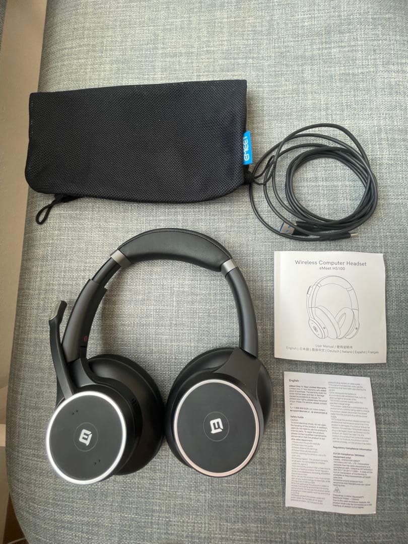 eMeet HS100ワイヤレスヘッドフォン 【¥17,000→¥10,000】