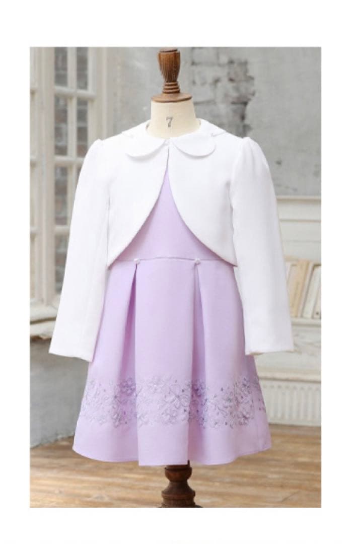 【服・靴美品セット】アリサナフォーマルドレス 120cm&靴18cm