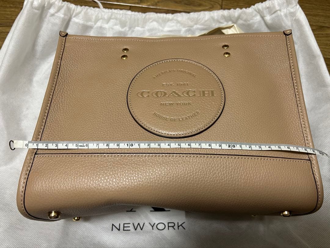 COACH ベージュ トートバッグ ショルダー付き
