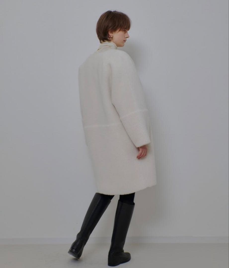 あ*ん様 アルアバイルツーブロッキングボアコートボアジャケットファーコートファー