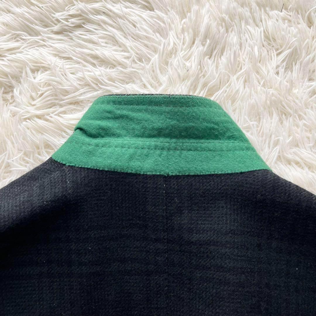 <超高級>STILE LATINO カシミヤ100% グリーン ジャケット 46