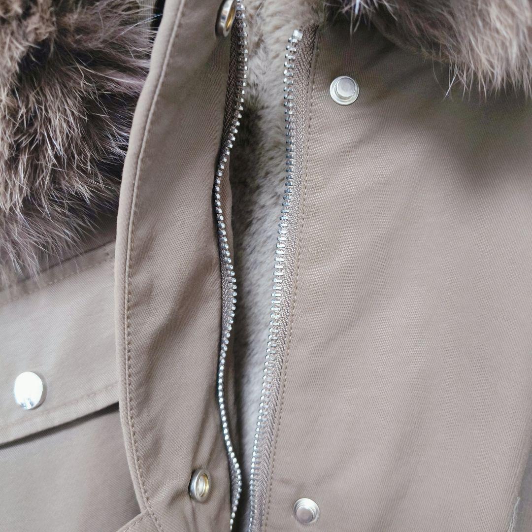 【美品】 ポリーヌ・ブロー　ラクーンファー付き モッズコート フリーサイズ