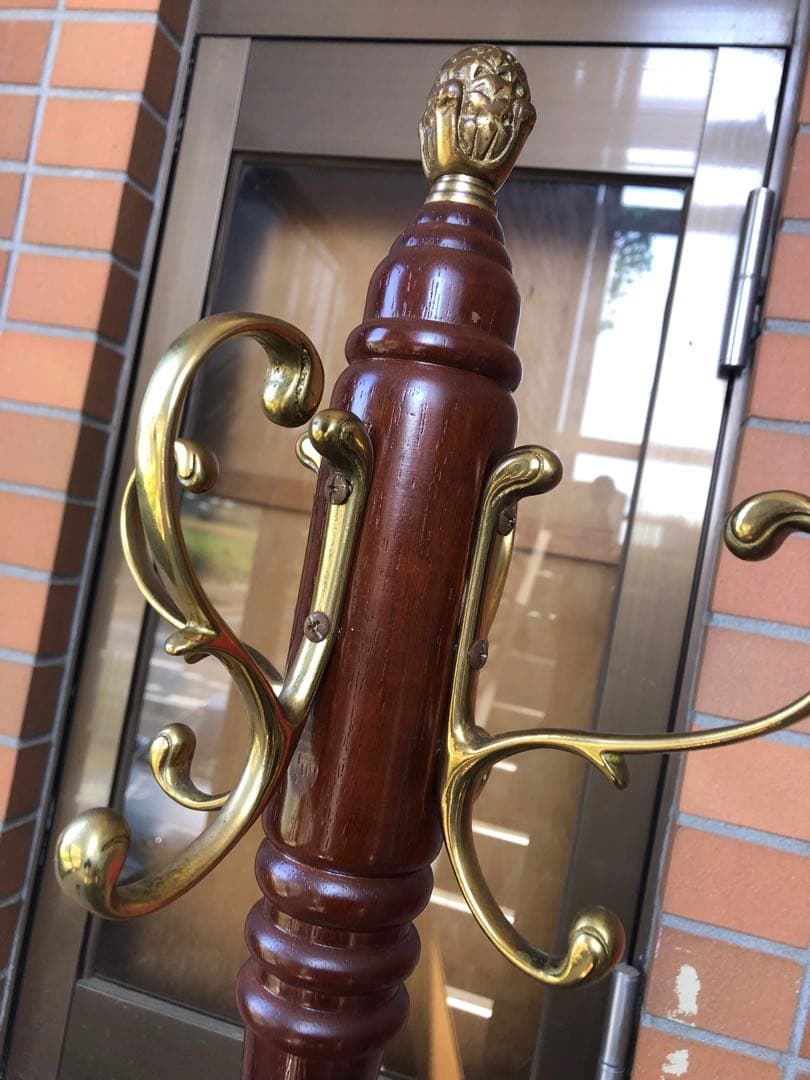 ポールハンガー　アンティーク調　ヨーロピアン風　ロココ調　レトロ　コート掛け